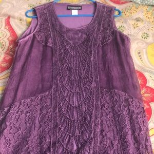 Pyramid Collection Size M silk dress